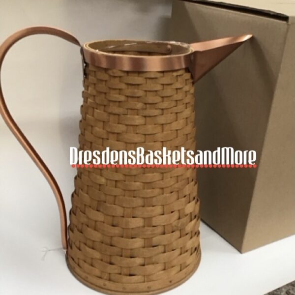 Longaberger 2006 Woven Pitcher Basket w/ Protector NIB