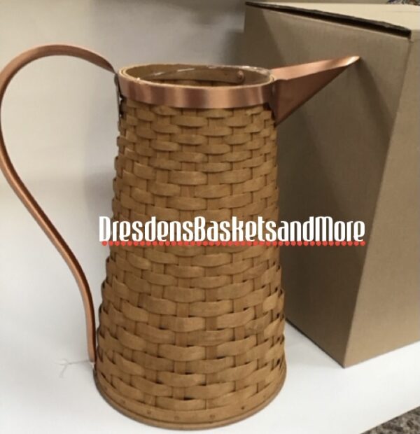 Longaberger 2006 Woven Pitcher Basket w/ Protector NIB