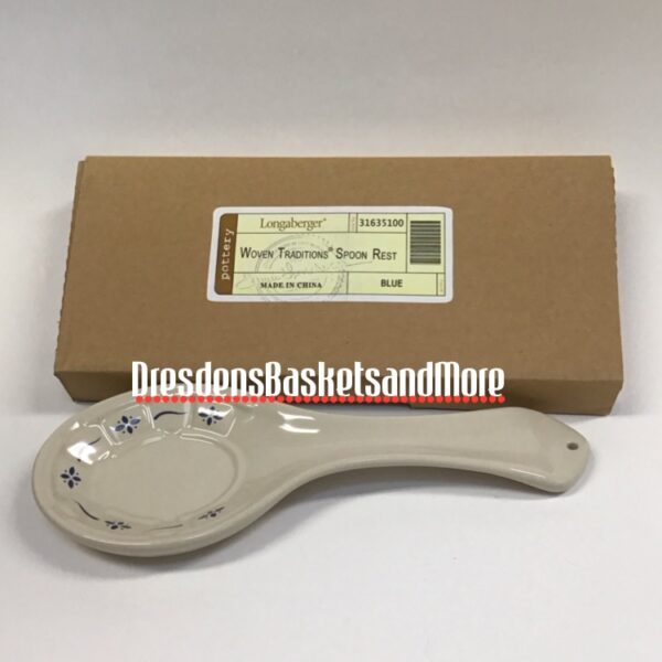 Longaberger Classic Blue Spoon Rest NIB