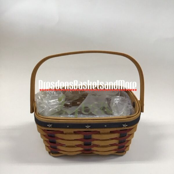Proudly American Tea Basket W/Protector