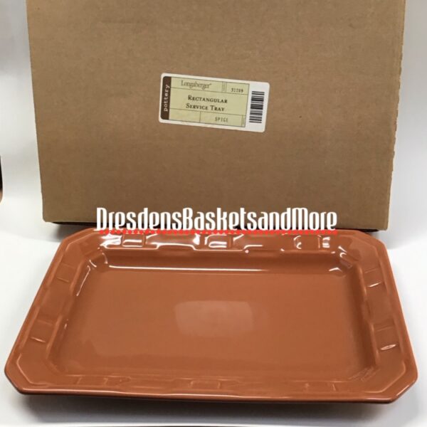 Longaberger Woven Traditions Spice Rectangular Tray NIB
