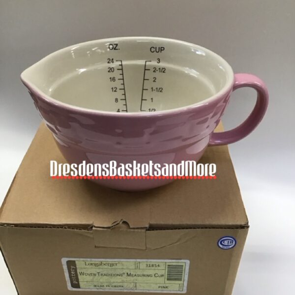 Longaberger Pink Measuring Cup NIB
