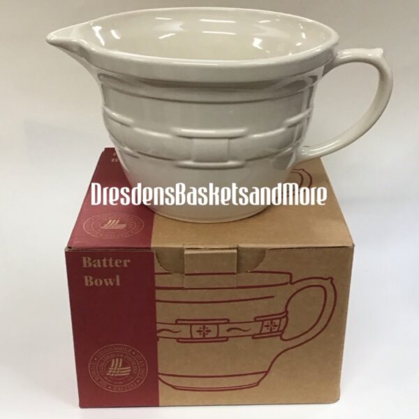 Longaberger Ivory Batter Bowl NIB
