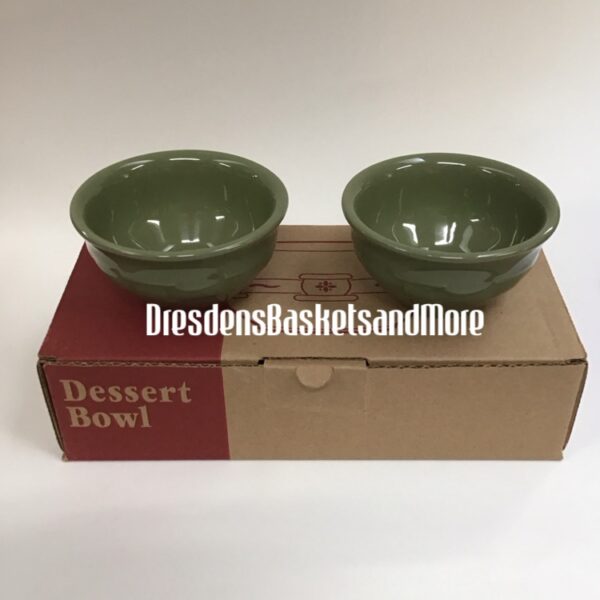 Longaberger Sage Dessert Bowls Set Of 2 NIB