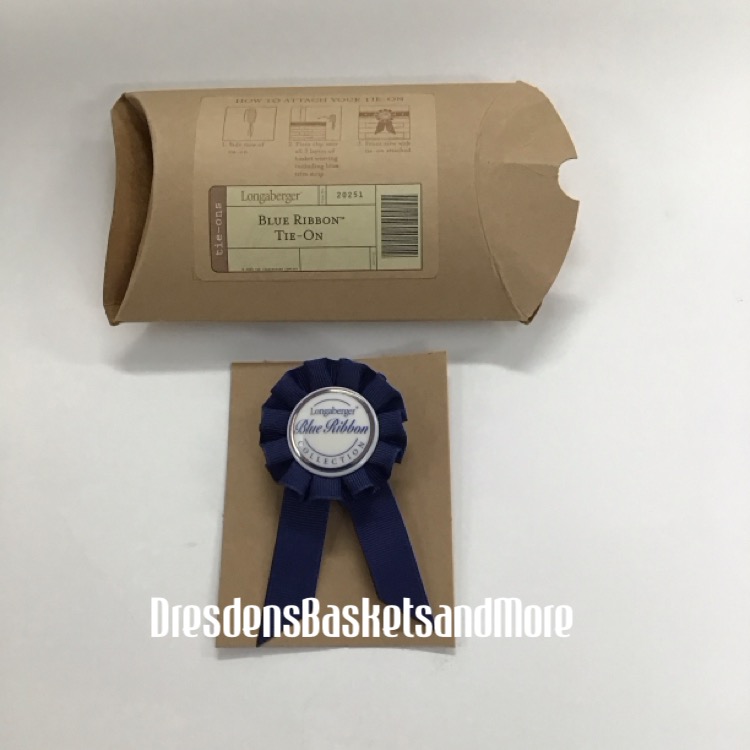 Blue Ribbon Longaberger Tie On NIB