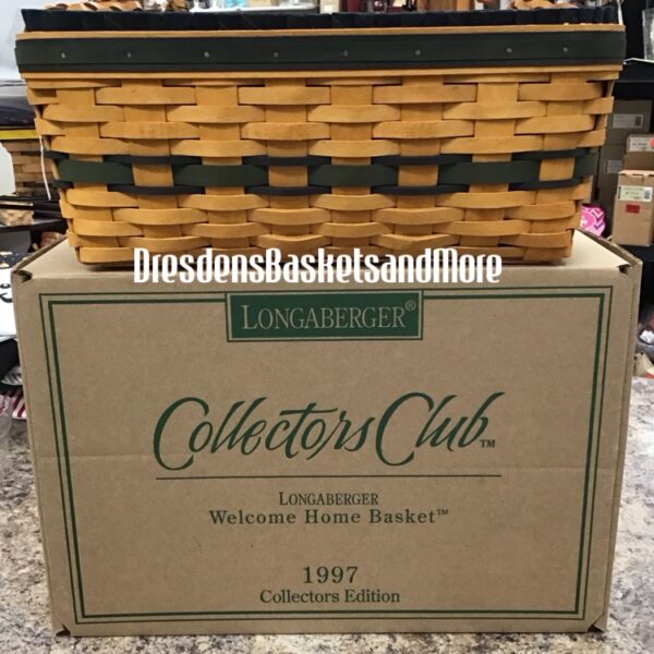 Longaberger 1997 Collectors Club Welcome Home Basket Combo NIB