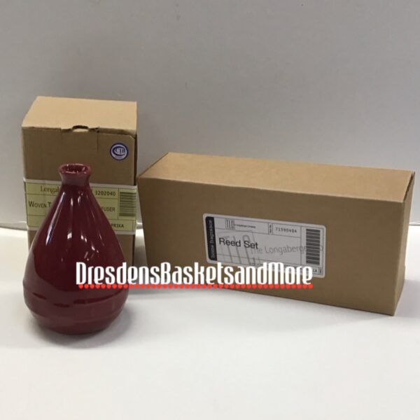 Longaberger Paprika Reed Diffuser w/ Reed Set NIB