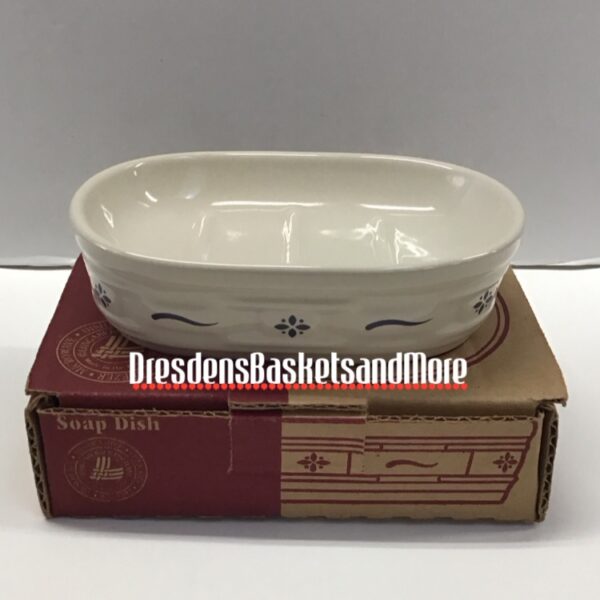 Longaberger Classic Blue Soap Dish NIB*