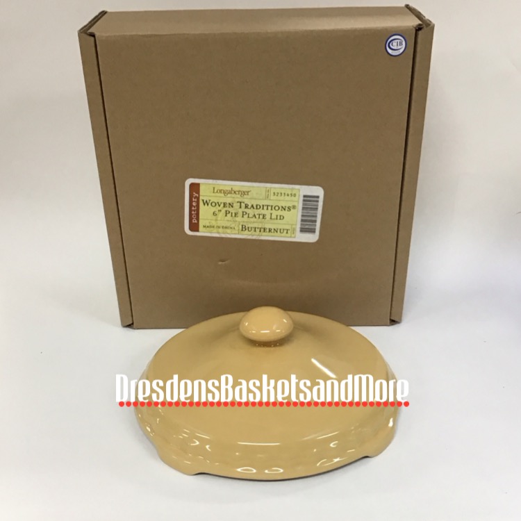 Longaberger Butternut 6” Pie Plate LID