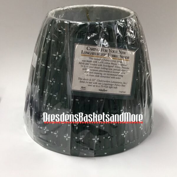 Longaberger Heritage Green Fabric Lamp Shade NIP