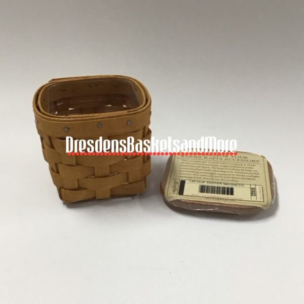 Longaberger 2004 Clip Keeper Basket w/ Protector & Lid