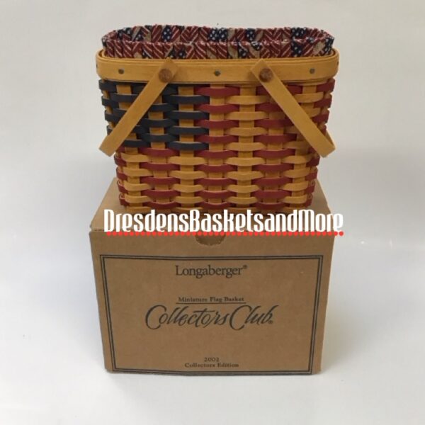 Longaberger 2002 Miniature Flag Combo NIB