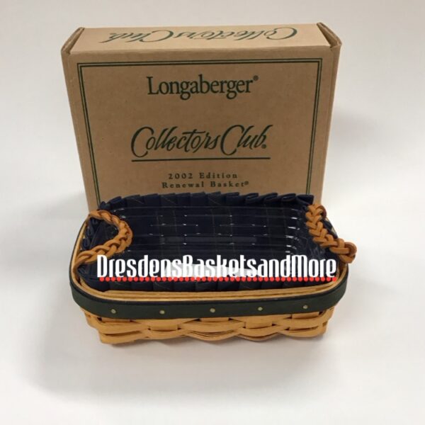 Longaberger 2002 Collectors Club Renewal Combo NIB