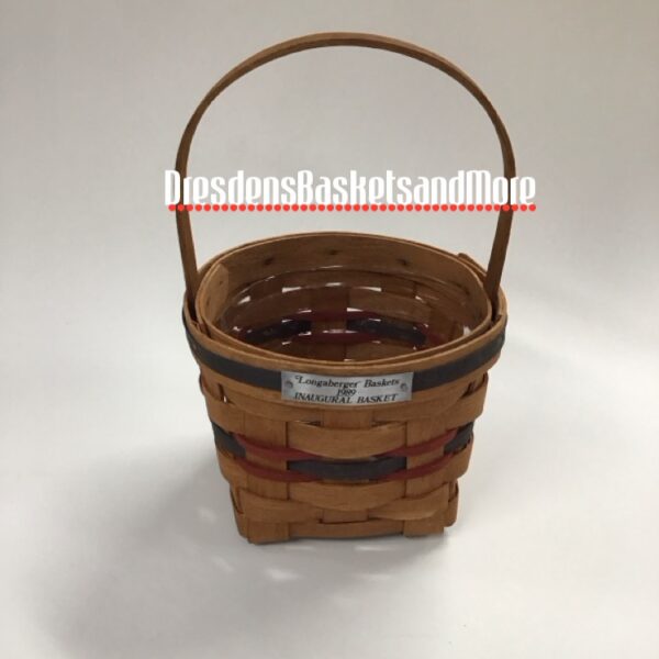 Longaberger 1989 Inaugural Basket w/ Protector