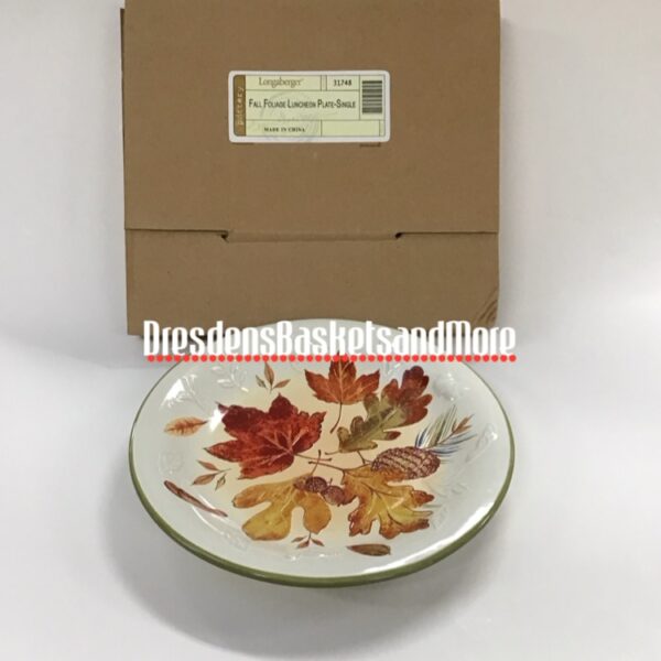 Longaberger Fall Foliage Luncheon Plate NIB