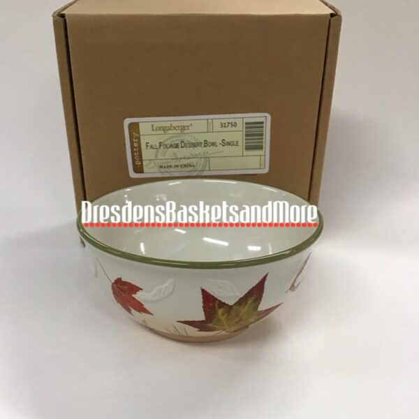 Longaberger Fall Foliage Dessert Bowl NIB