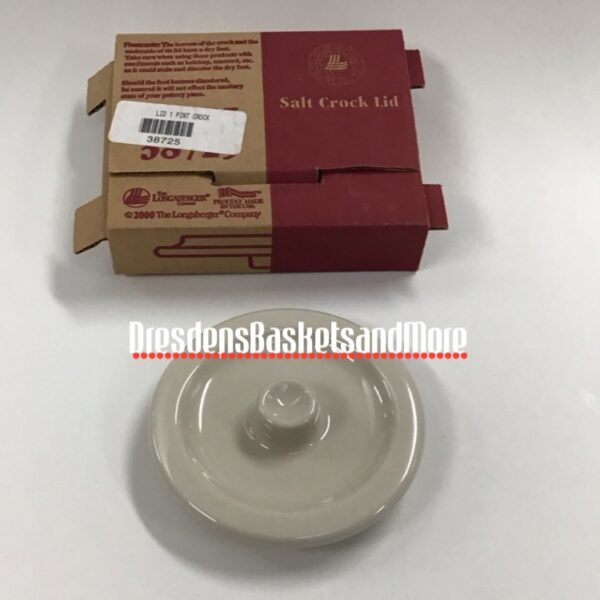 Ivory Longaberger 1 Pint Crock Lid NIB*