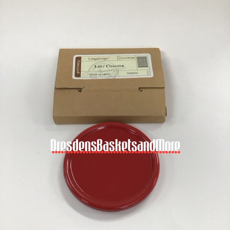 Tomato Longaberger Lid/Coaster NIB