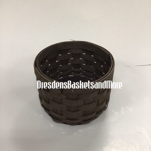 Round Coaster Longaberger Deep Brown Basket