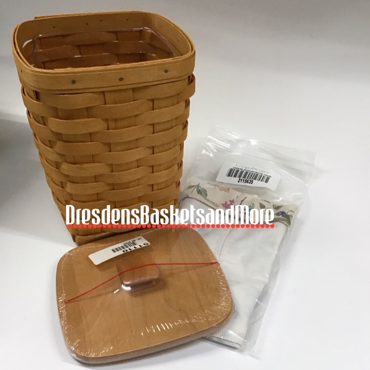 Longaberger 2002 Medium Spoon Classic Basket Combo w/ Woodcrafts Lid