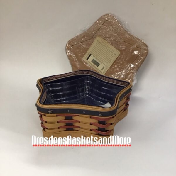 Longaberger 2003 Proudly American Little Star Basket Combo w/ Lid