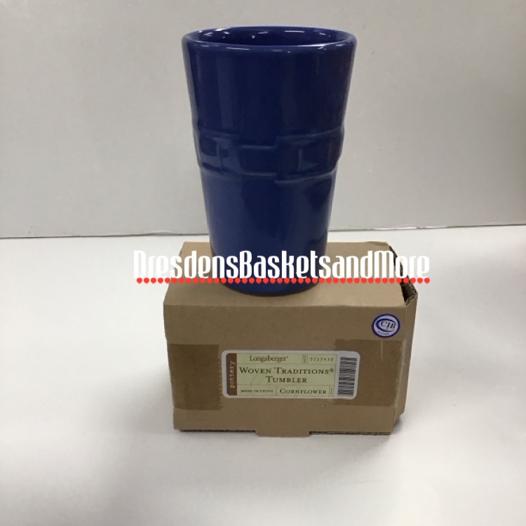 Longaberger Cornflower Tumbler NIB