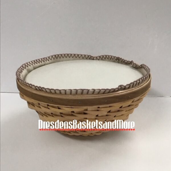 Heartwood 10" Longaberger Bowl Collector Club Combo