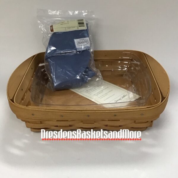 Longaberger 2003 Brownie Warm Brown Basket w/ Liner & Protector