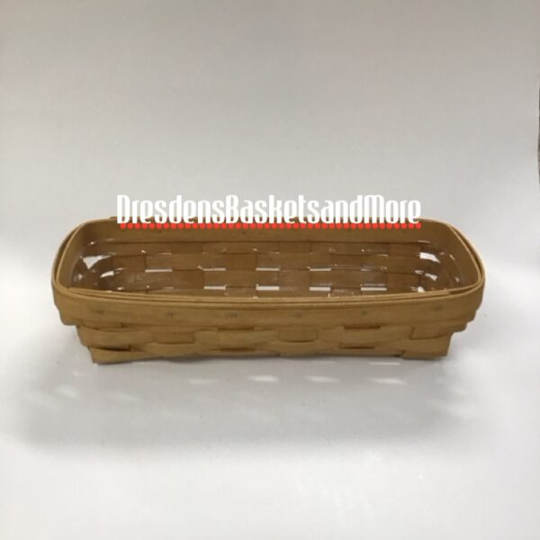 Longaberger 2004 Warm Brown Cracker Basket w/ Protector