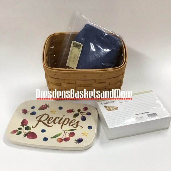 Longaberger 2004 Large Recipe Combo w/ Berry Lid & Recipe Cards