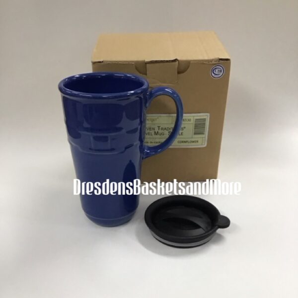 Longaberger Cornflower Travel Mug NIB