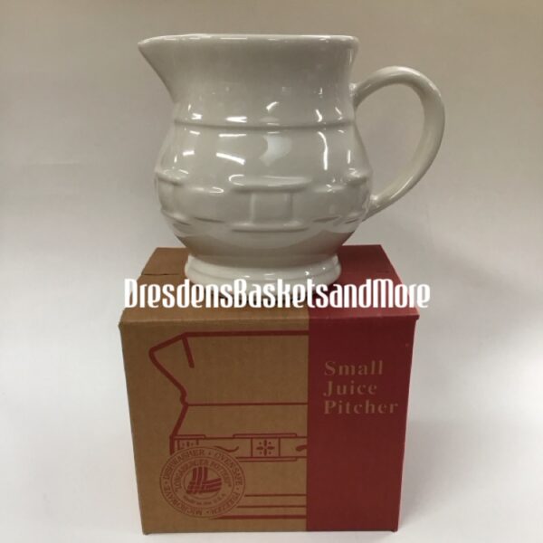 Longaberger Ivory Small Juice Pitcher NIB
