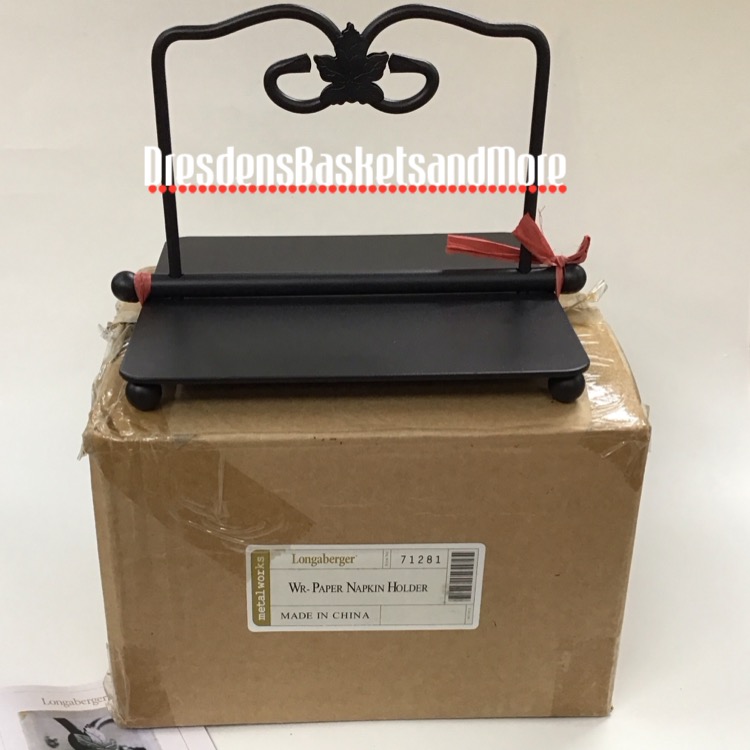 Longaberger Wrought Iron Napkin Holder NIB