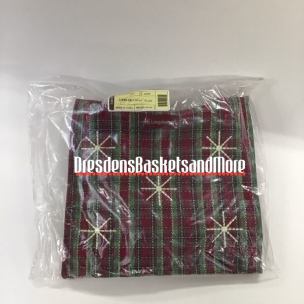 Longaberger 2009 Holiday Tote Bag NIP
