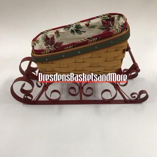 Longaberger 2007 Holiday Helper Combo w/ Metal Sleigh