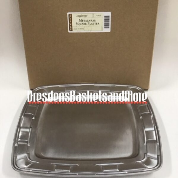 Longaberger Metalware Square Platter*