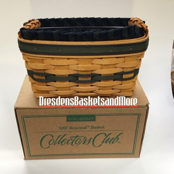Longaberger 1997 Collectors Club Renewal Basket Combo NIB*