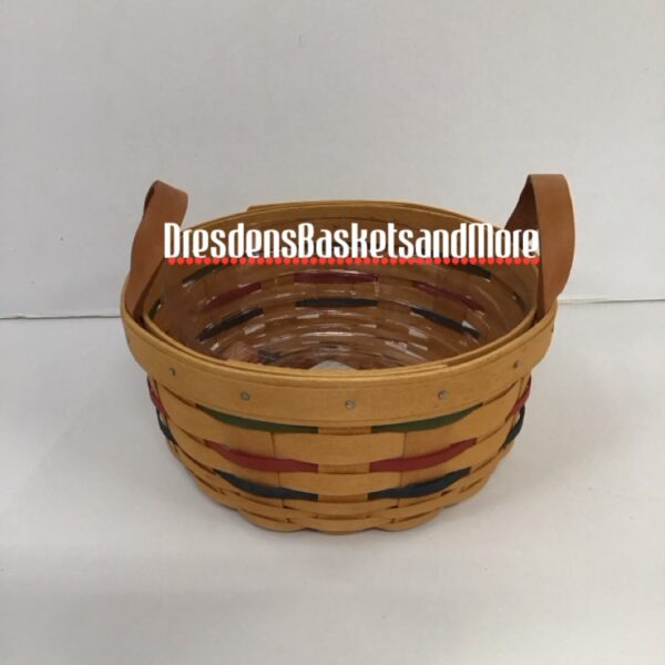 Longaberger 2001 Woven Traditions Button Basket w/ Protector