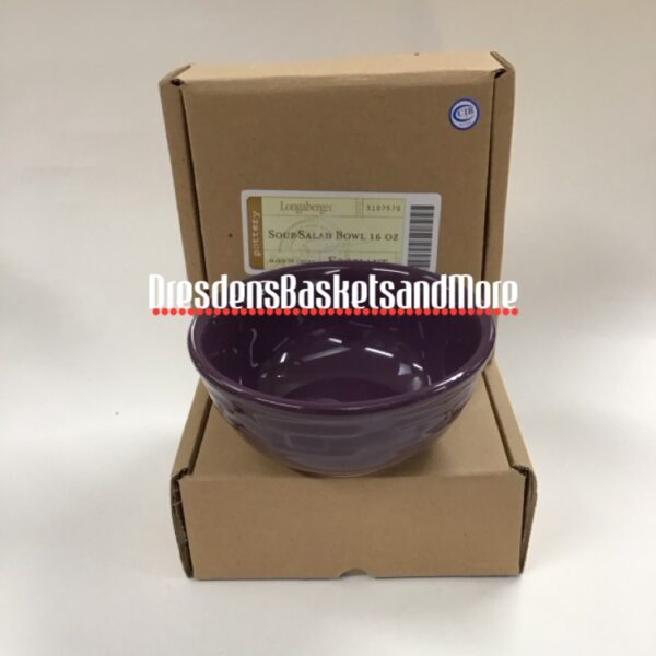 Longaberger Eggplant Soup/Salad Bowl Set of 2 NIB