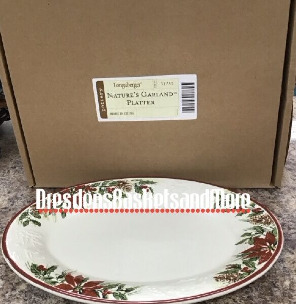 Longaberger Nature's Garland Platter NIB