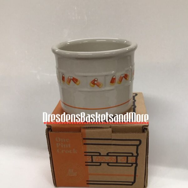 Longaberger Candy Corn 1 Pint Crock NIB