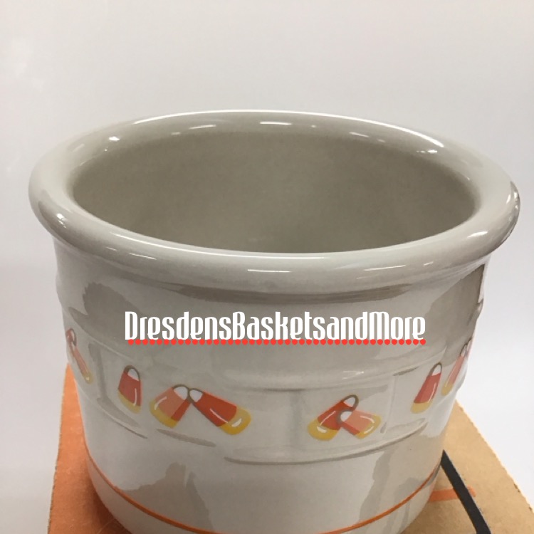 Longaberger Candy Corn 1 Pint Crock NIB