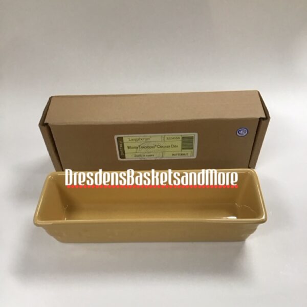 Longaberger Butternut Cracker Dish NIB