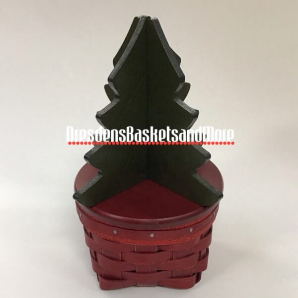 Longaberger 2013 Holiday Helper Basket w/ Protector & Woodcrafts Lid w/ Topper*