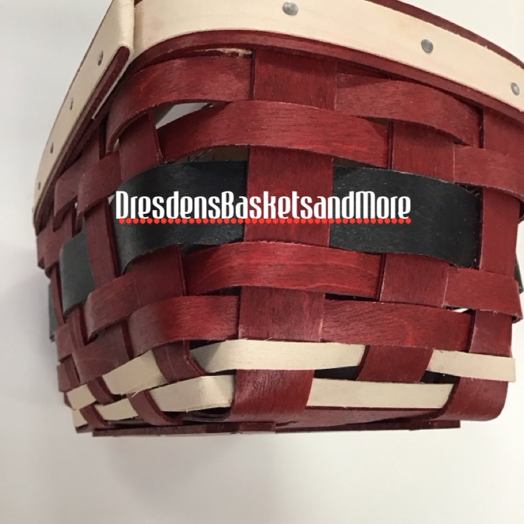 Longaberger 2013 Santa Belly Tea Basket w/ Lidded Hard Protector*