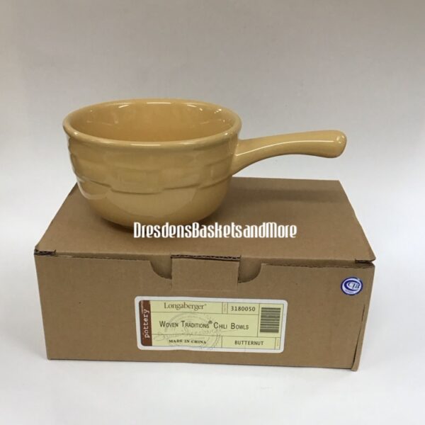 Longaberger Butternut Chili Bowl NIB