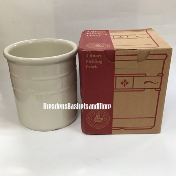 Longaberger Ivory 2 Qt Crock NIB