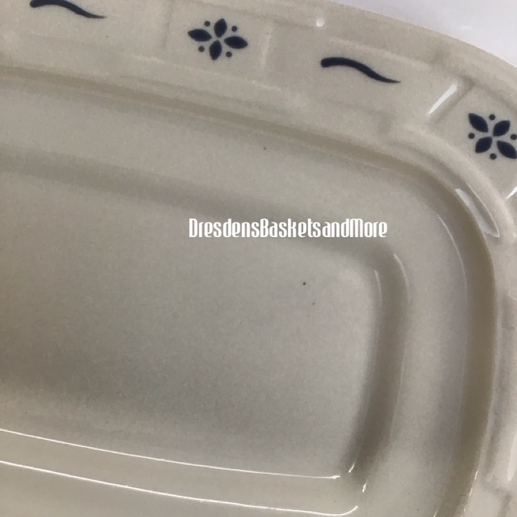 Longaberger Classic Blue Butter Dish NIB*