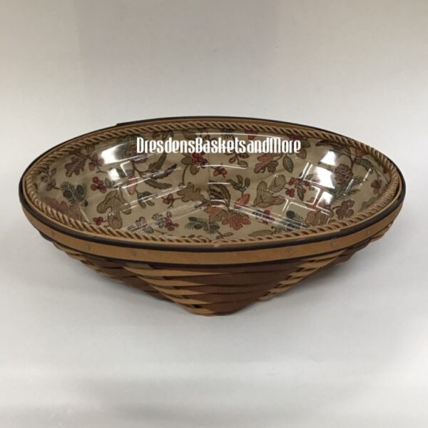 Longaberger 2009 Chestnut Medium Oval Diamond Basket Combo