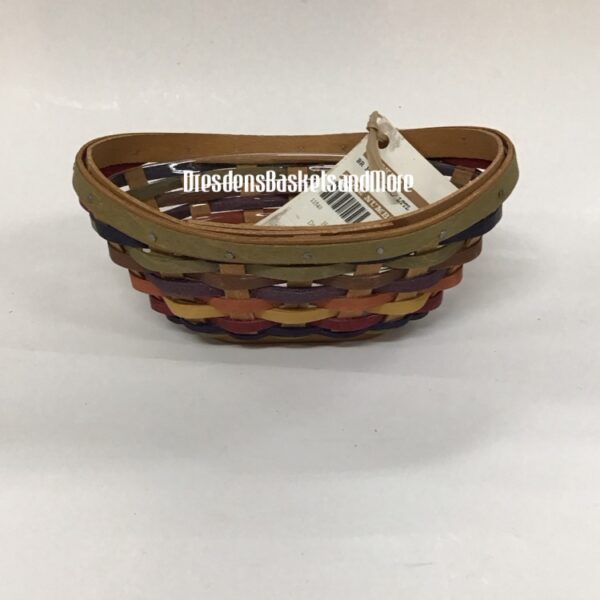 Longaberger 2009 Multi Color Little Swoop Basket w/ Protector